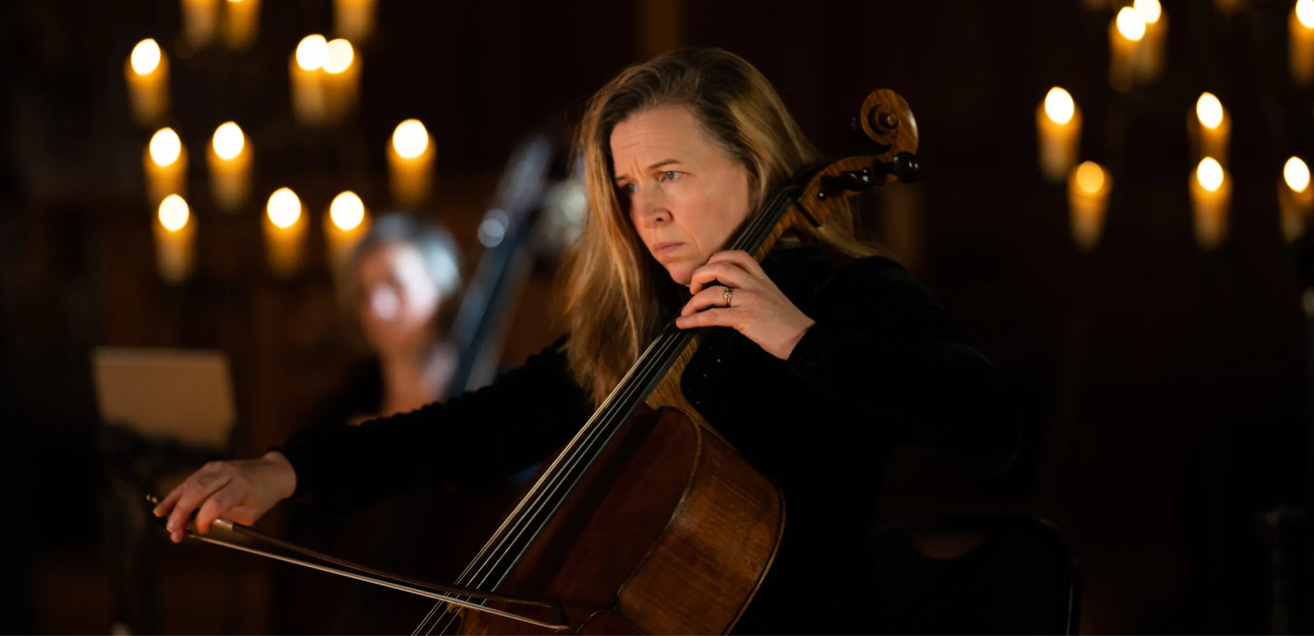 Scottish ensemble member playing the cello